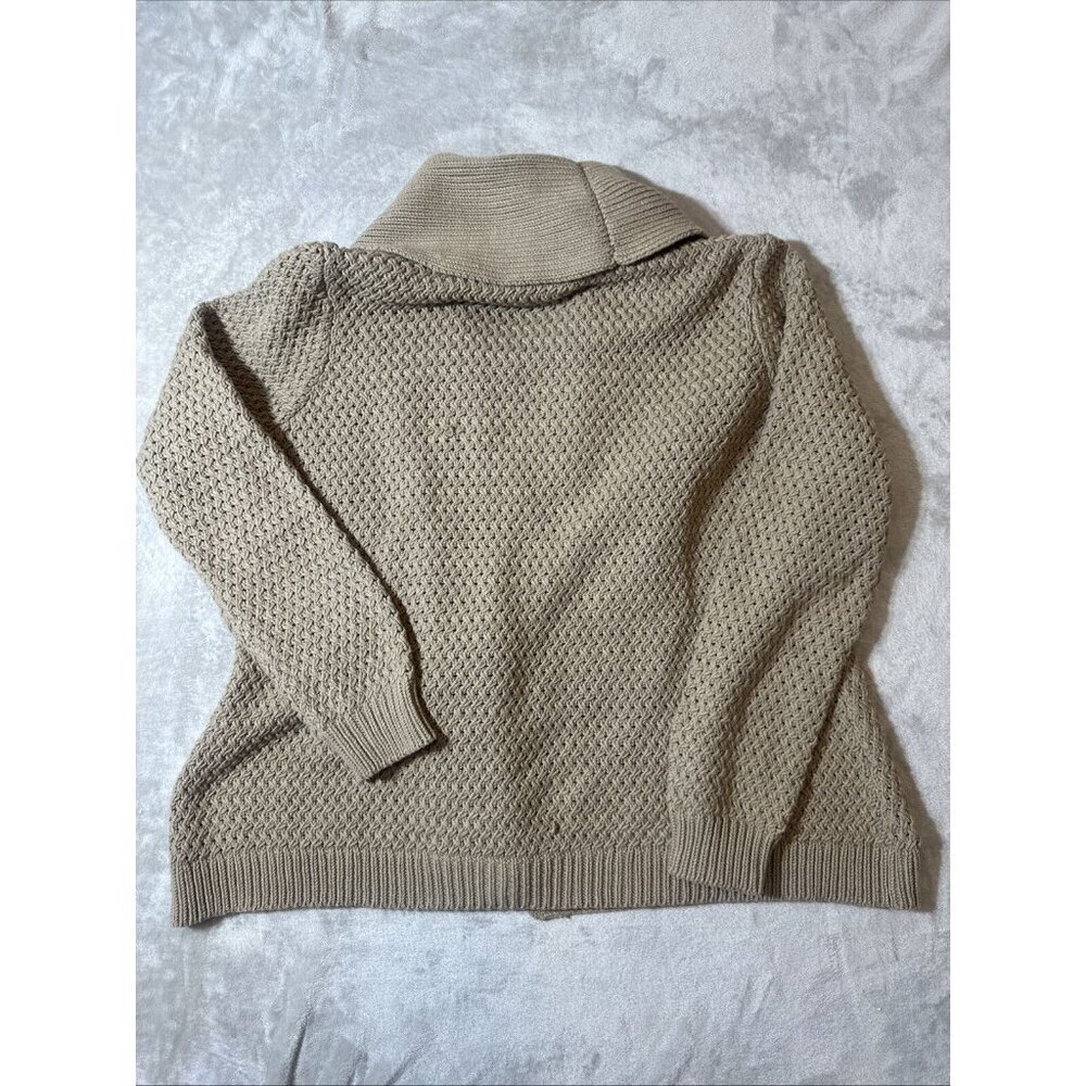 Women’s Soft Surroundings Knitted Cardigan Sweater Belted Brown Plus 1X - Picture 14 of 14